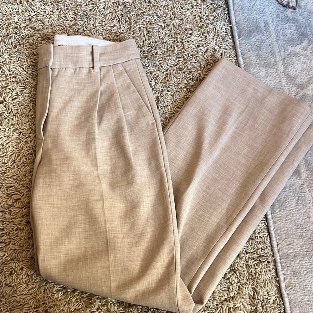 Aritzia Effortless Pants Tan Dress Pants